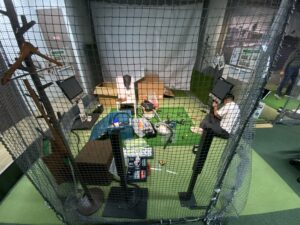 ステップゴルフ西新店1番打席施工中